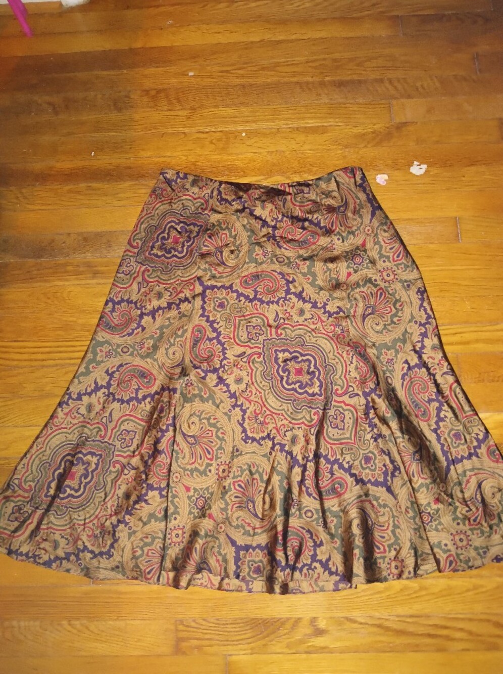 Vintage 1990s Lauren Ralph Lauren 100% Silk Skirt